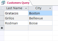 Like query results