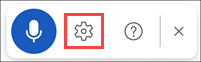 Screenshot that shows Dictate Outlook Listening.