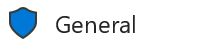 An image of a General sensitivity label that shows if a document is protected or not