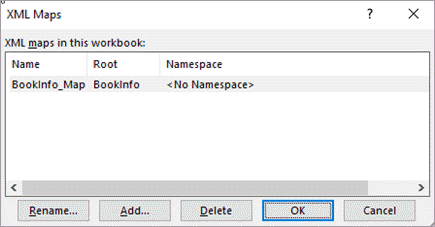 Maps dialog box