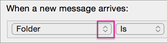 Click chevrons to open the list