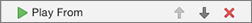 Delete or rarrnage animations with the buttons at the top of the pane