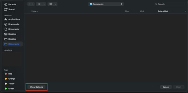 Word compare feature show options
