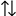 Image of two arrows icon for sorting.