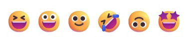 Screenshot shows the second row on icons.